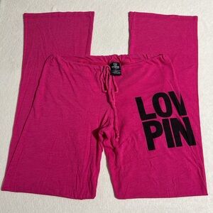Vintage Victoria’s Secret PINK Lightweight sleep pajama pants with black logo